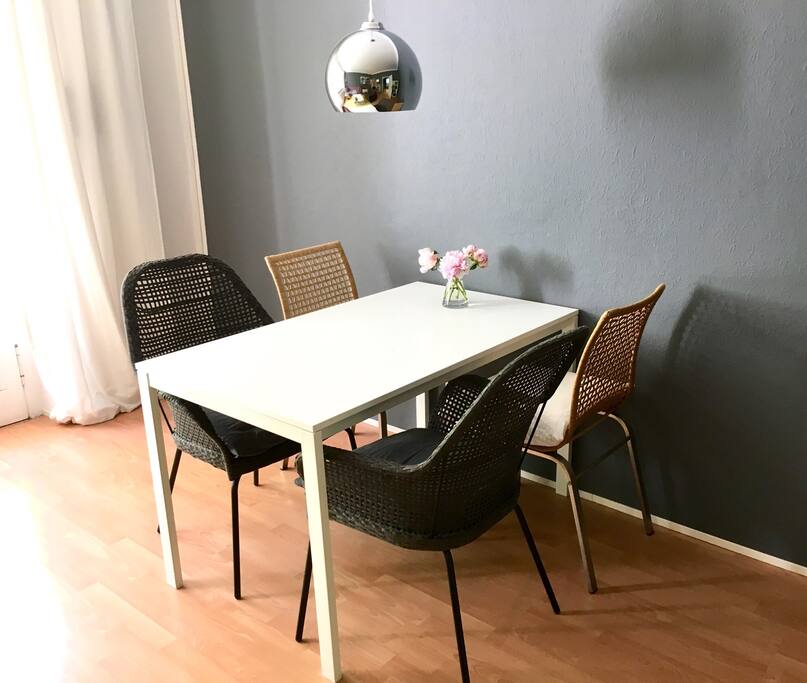 Sit down and have some dinner or put on your laptop!