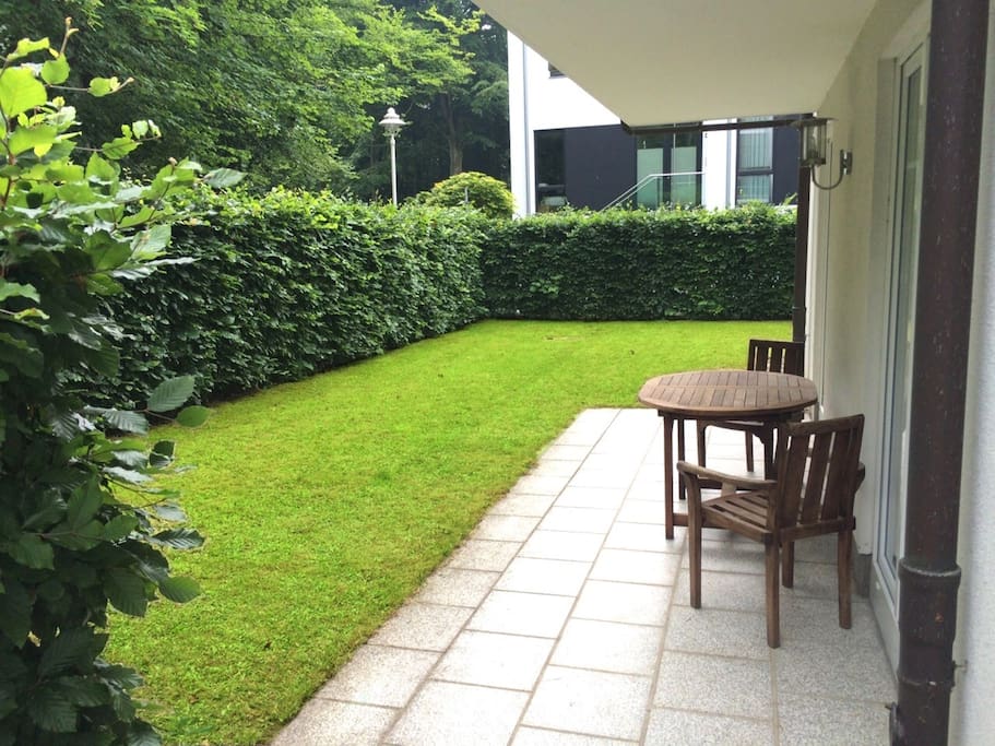 Garten der Ferienwohnung Freibeuter