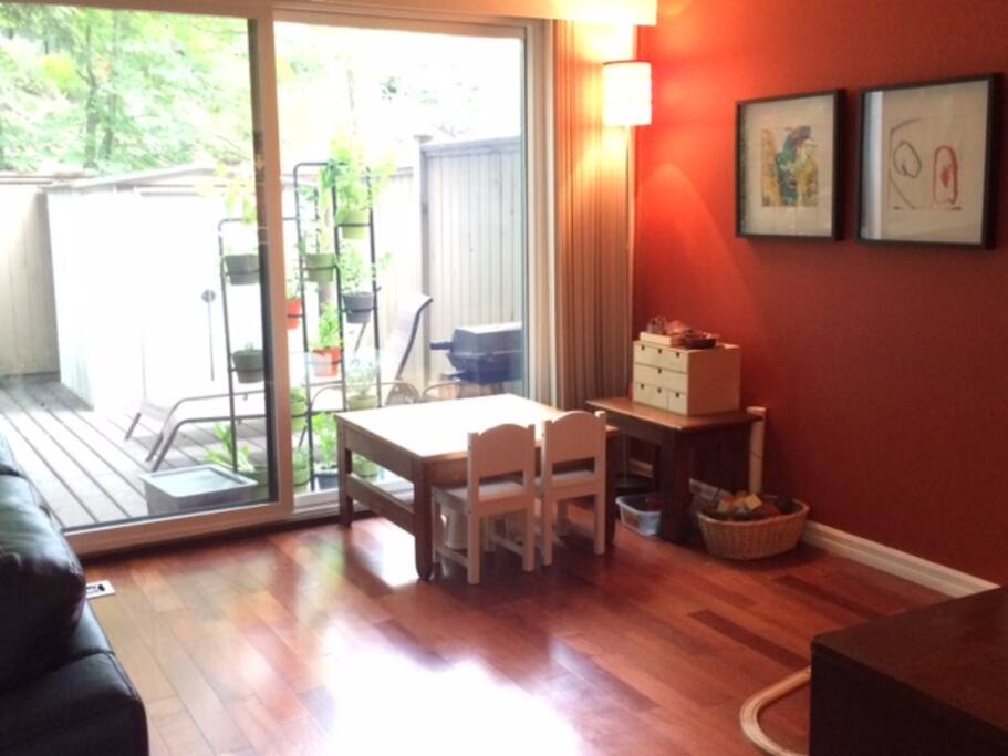 Living room play area