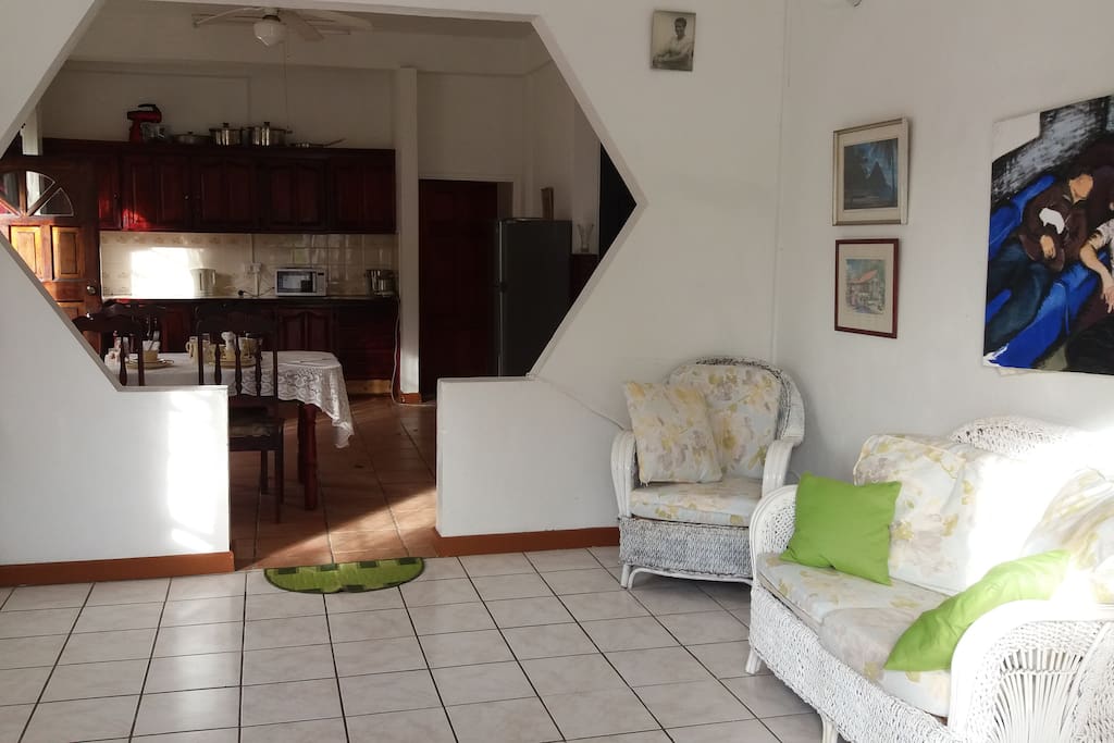 Light and spacious living area