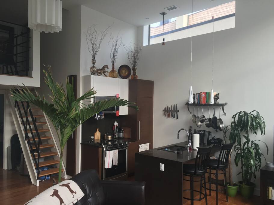 Kitchen and upstairs laundry room