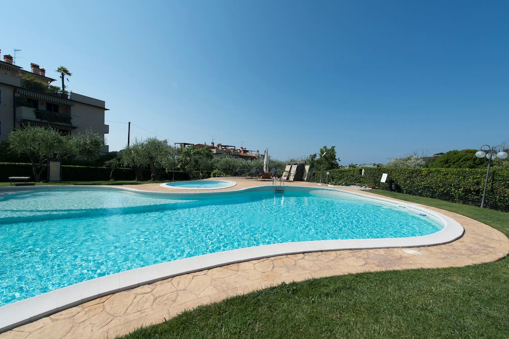 Outdoor pool area