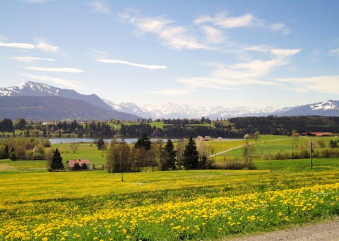 Top Airbnb: 130 m² with mountain views in the Allgäu in Oberallgäu