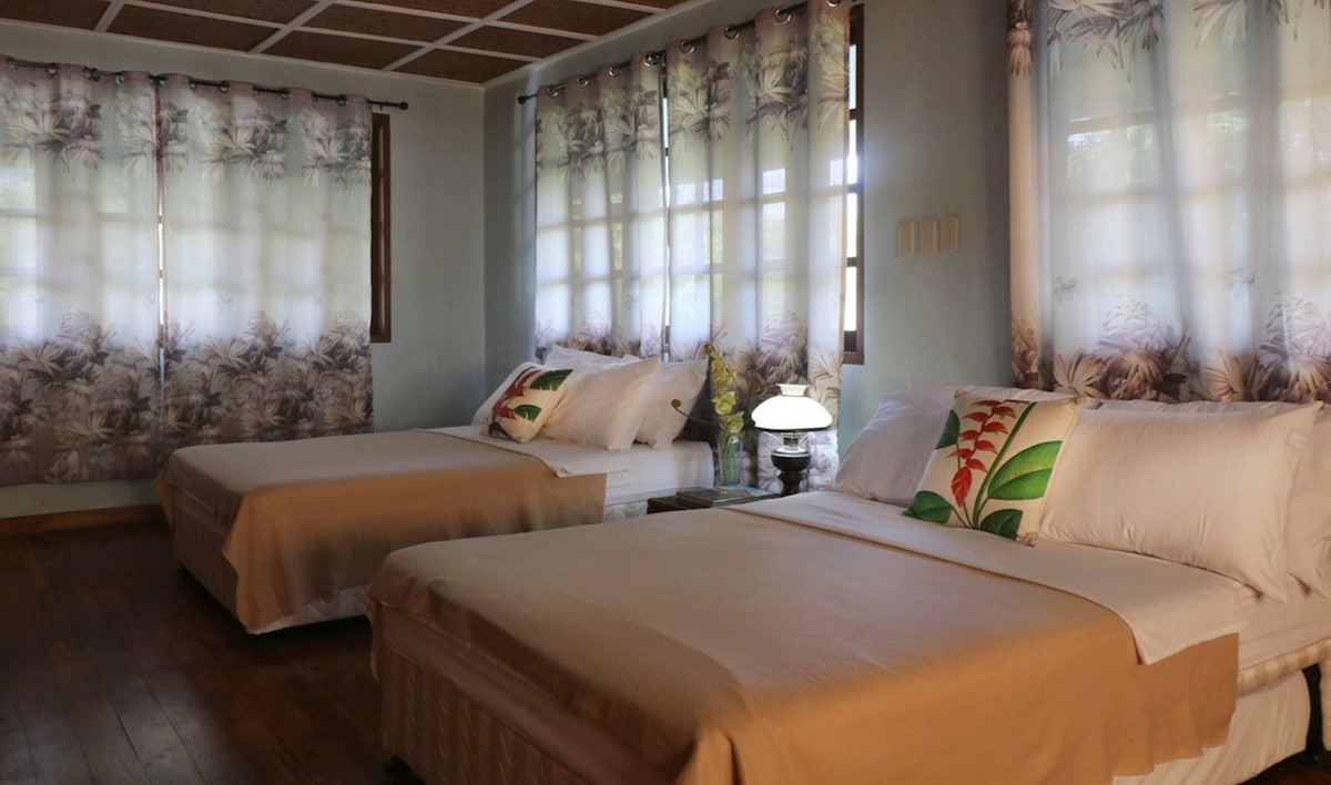 חדר שינה 1: 

2 מיטות מלאות עם 2 מיטות נפתחת. (המיטות שלנו הן מזרנים עם בסיס מיטה, מיטות "אמיתיות ", לא קצף על מיטת דיקט).  במיטות ובכריות שלנו יש גם מצעים שניתן לכבס ביניהן לבין הסדינים או ציפיות הכריות.

ממוזג,

עם מקלחת ושירותים משלכם.