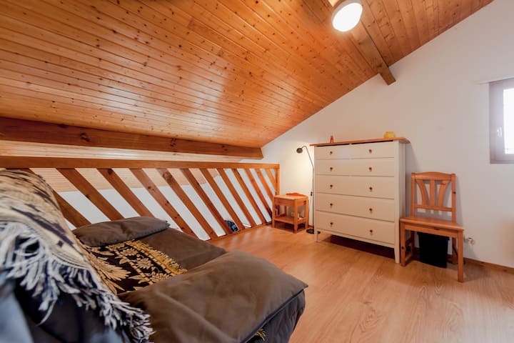 Mezzanine with sofa bed