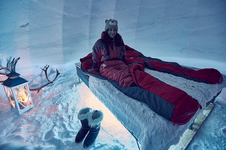 Snow Igloo 借りられるかまくら Pelkosenniemi フィンランド