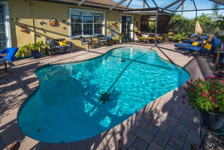 Two bedrooms w/bath in our home in a quiet area
