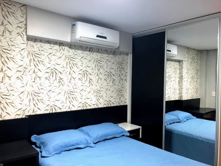 Flat 2716 Luxo moderno varanda - Brookfield Towers