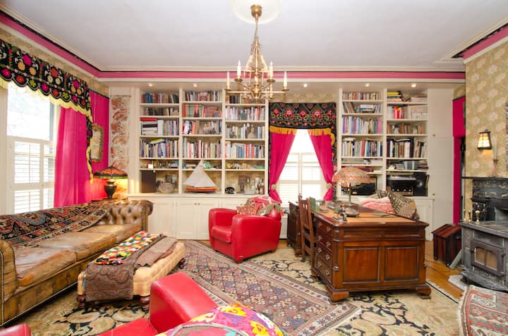 Bedroom In a large Victorian Home