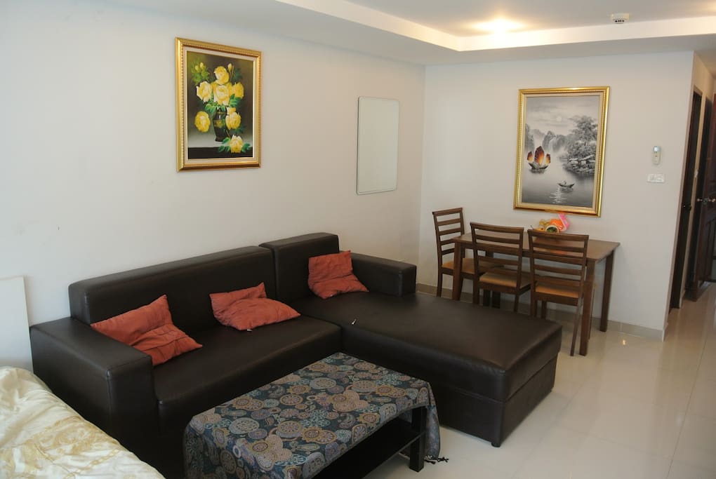 Dining Table and Sofa