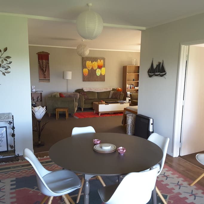 Dining and living room