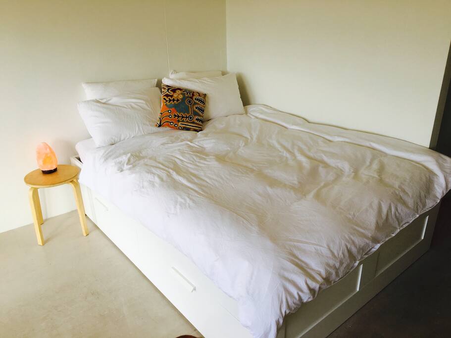Comfortable queen size bed