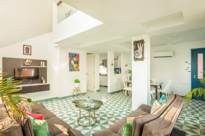 Living Room with Sofa Set