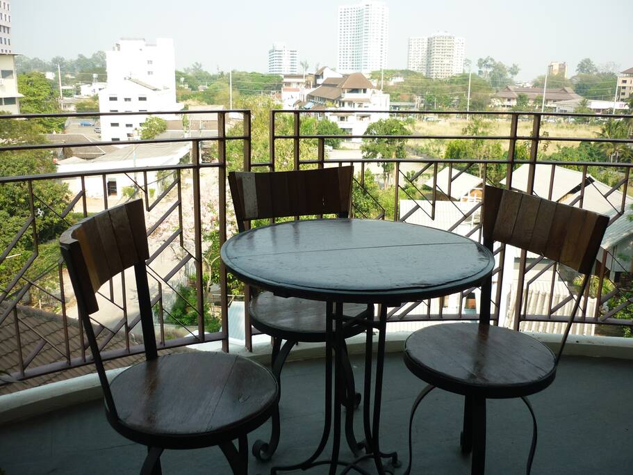 Peaceful and quiet balcony