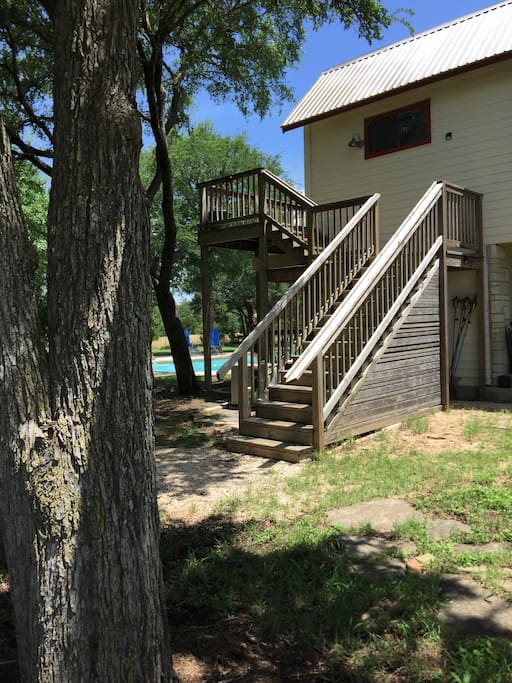 Stairway to Just Shy of Heaven Guest House.