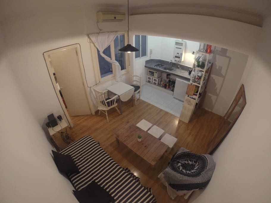 Living room & kitchen