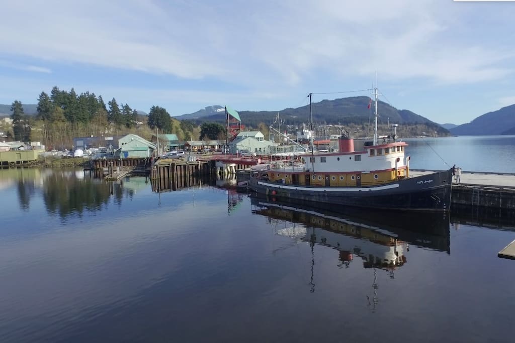 Swept Away Inn our 100ft Tugboat Boats for Rent in Port Alberni