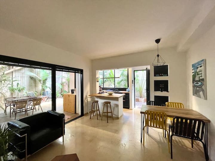 Magnifique 3 Pièces Avec Jardin Privé. Mer 300 M - Tel-Aviv