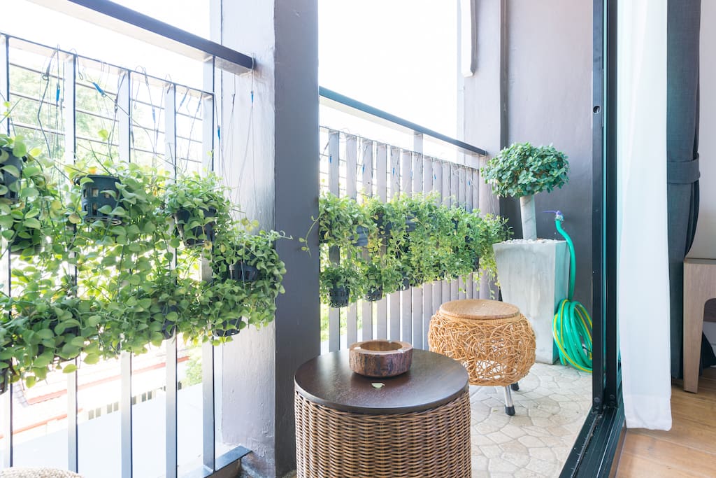 Sit back and relax at balcony.