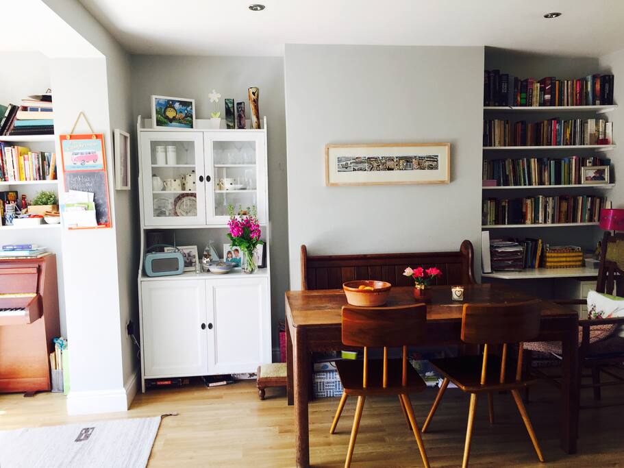 open plan dining living and kitchen