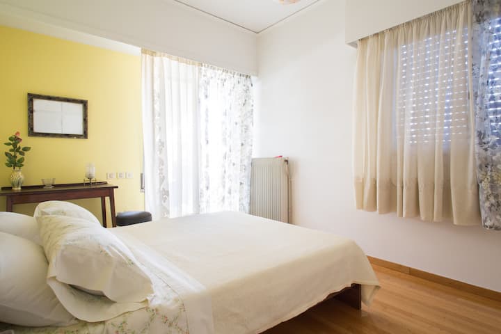 Apolon. Bedroom with a comfortable double bed.