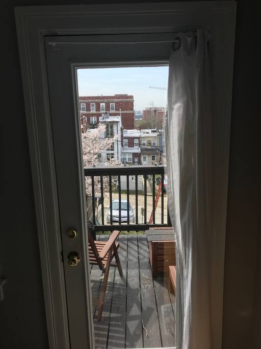 Outside deck