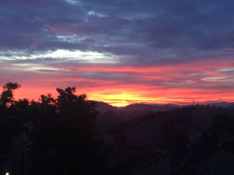 Sunset view to complex