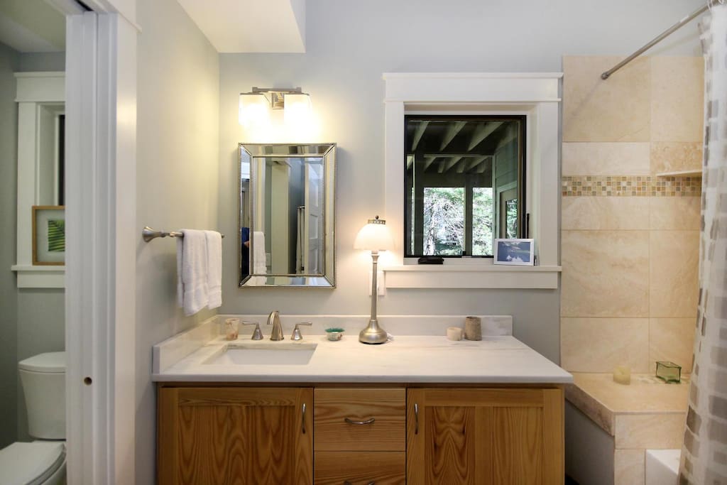 clean and spacious bath