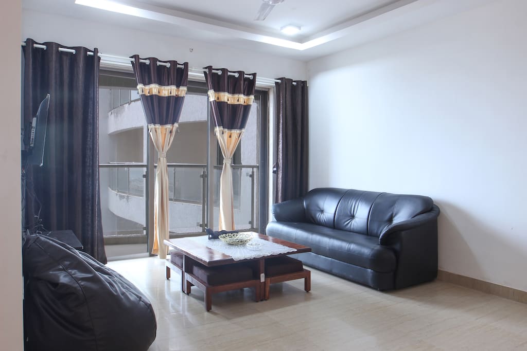 Living room with sea view