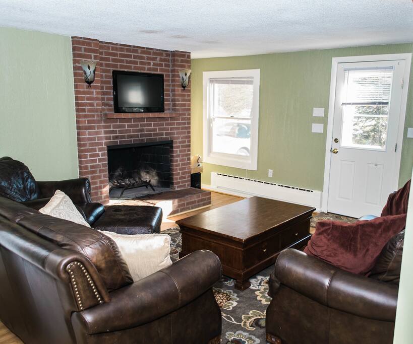 Not in the mood for a fire? No problem, we provide a 55 inch smart television with access to Amazon Prime, HBO GO, and Plex.