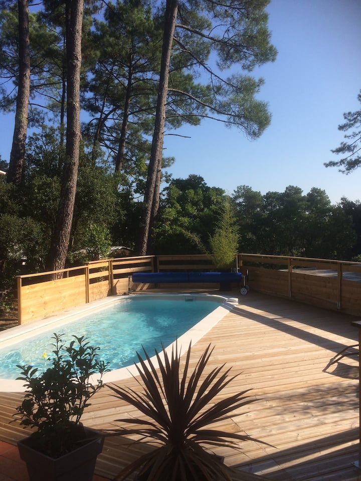 Maison 6 Pers Avec Piscine. Près Lac. - ラカノー