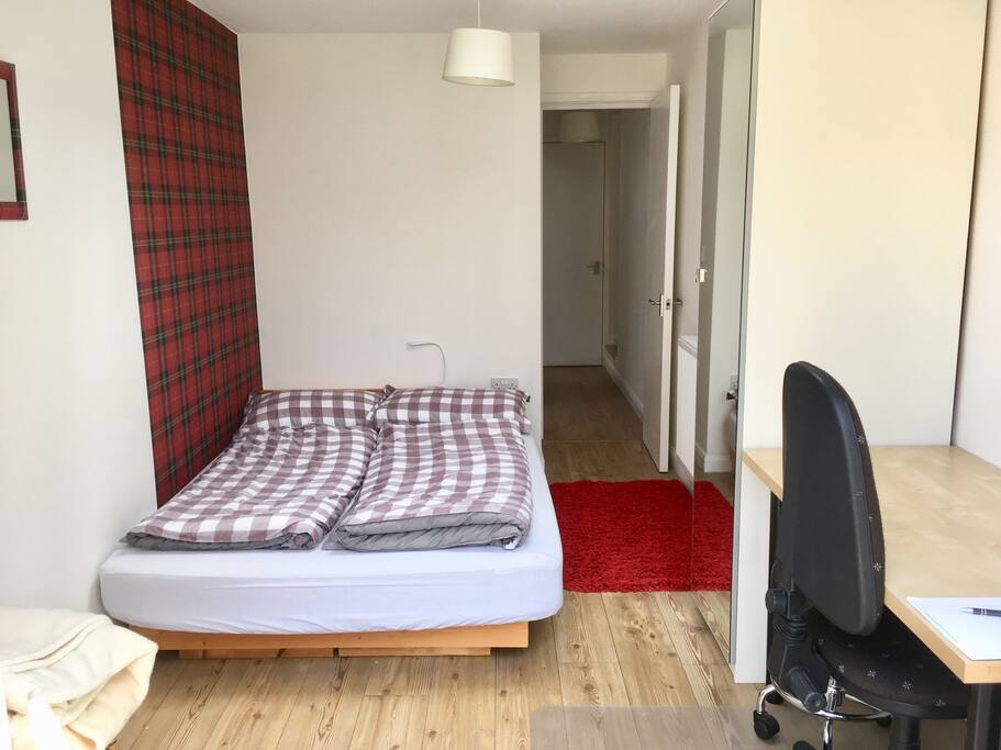 Double bed downstairs
