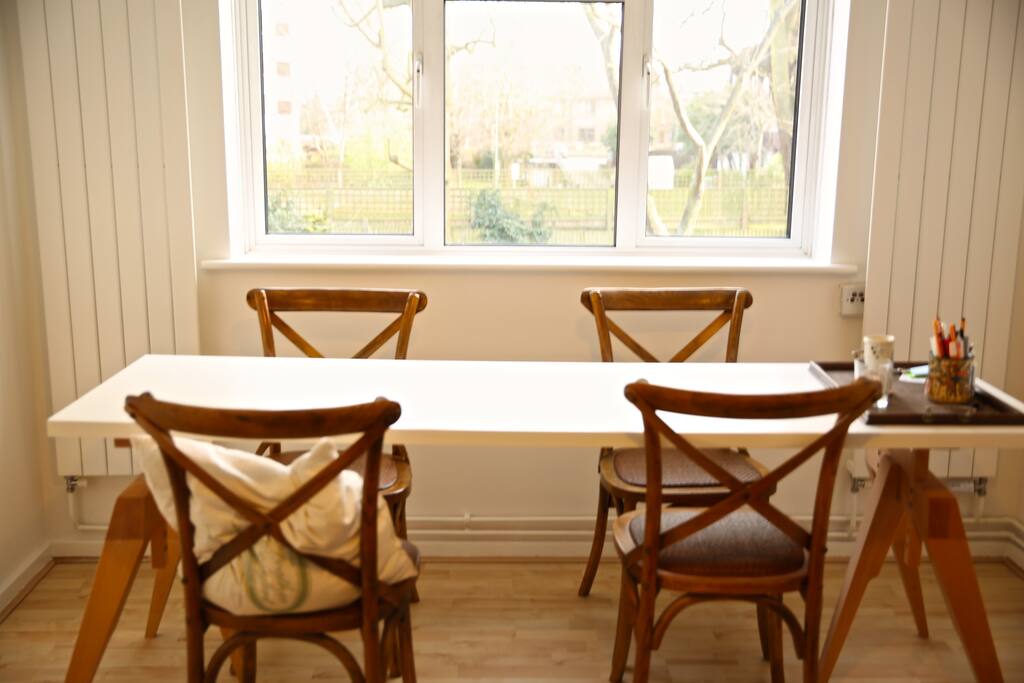 View from table in the lounge.
