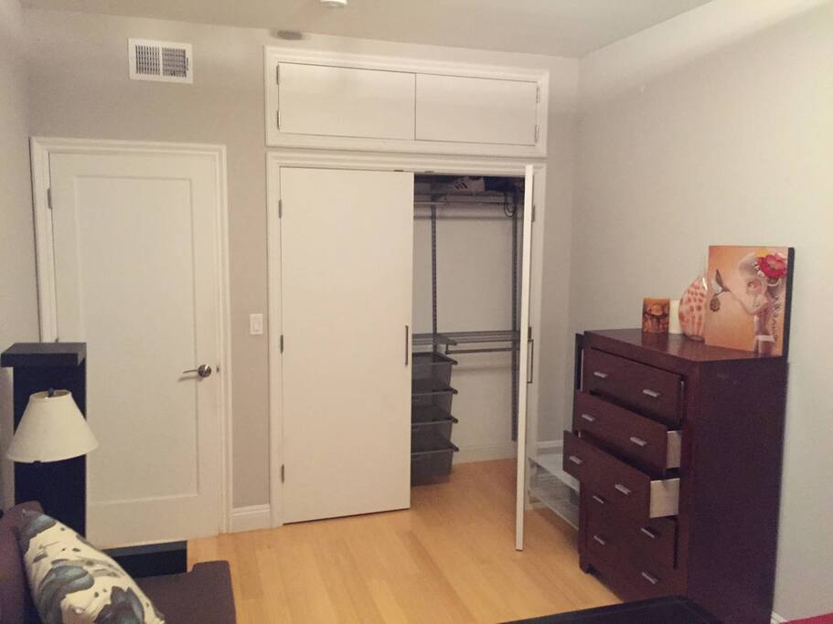 Guest Room Closet Space and Drawers