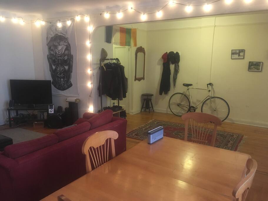 Living Room with two couches (one fold out sleeper couch)