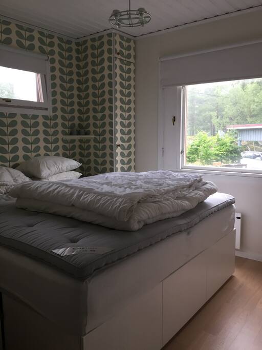 Bedroom with double bed.