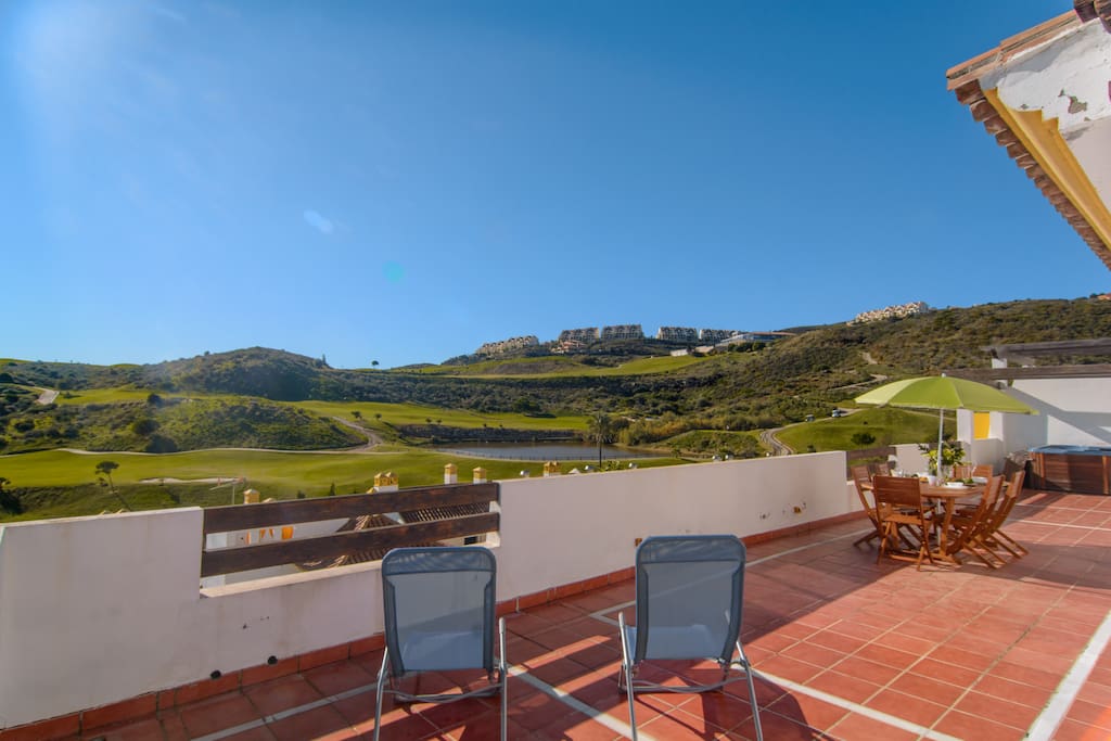 Spectacular panoramic views from terrace