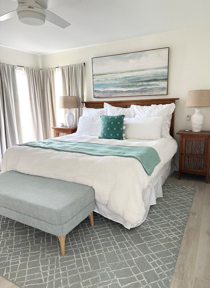 Dormitorio principal: cama King