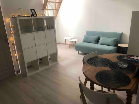 Top Airbnb: Very quiet cozy duplex with garage, Le Mans center à Le Mans