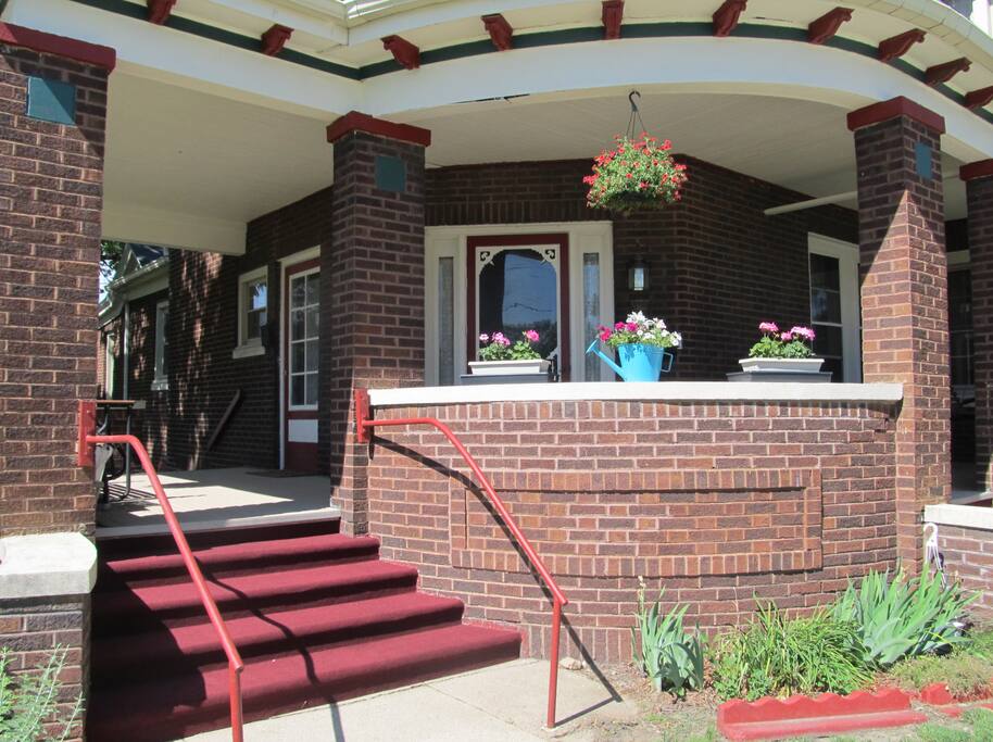 Access to wrap around porch and front door