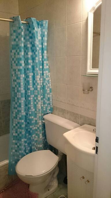 Baño con bañader