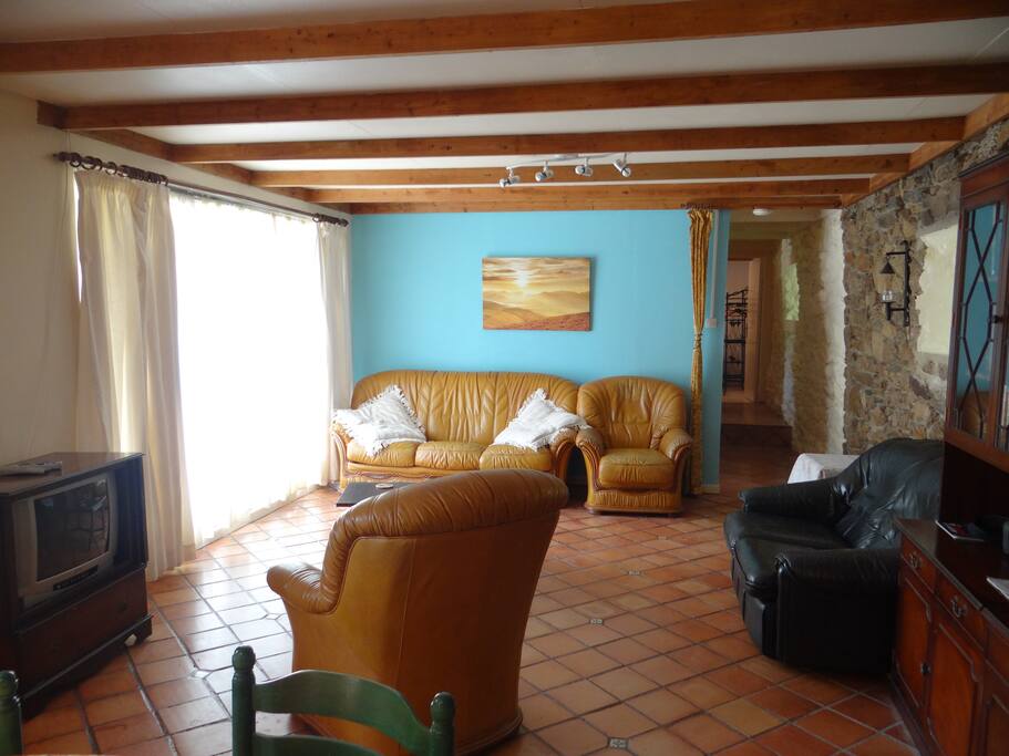 The living area in the gite