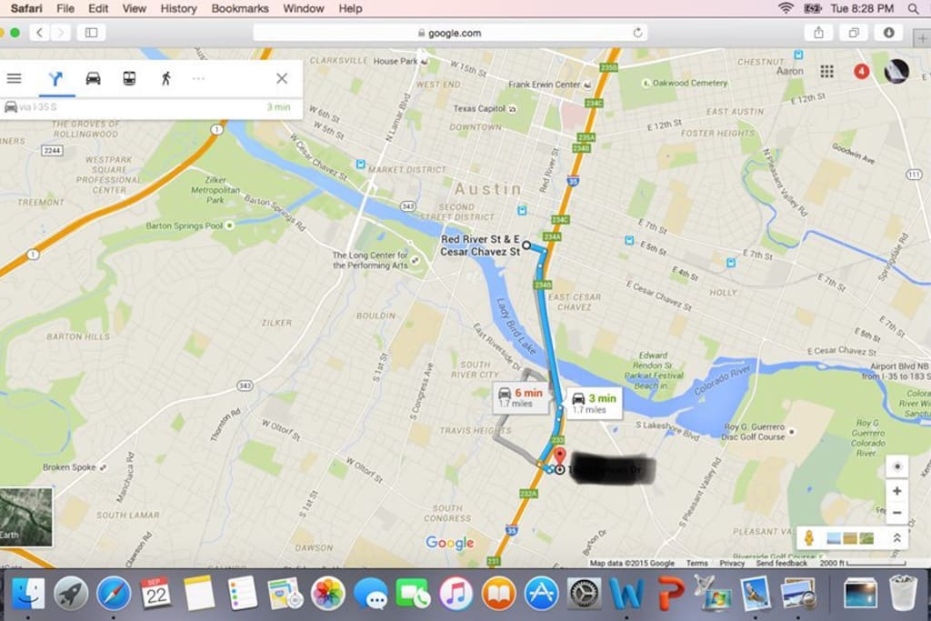 We are only a few minutes drive to the convention center. Perfect for SXSW!