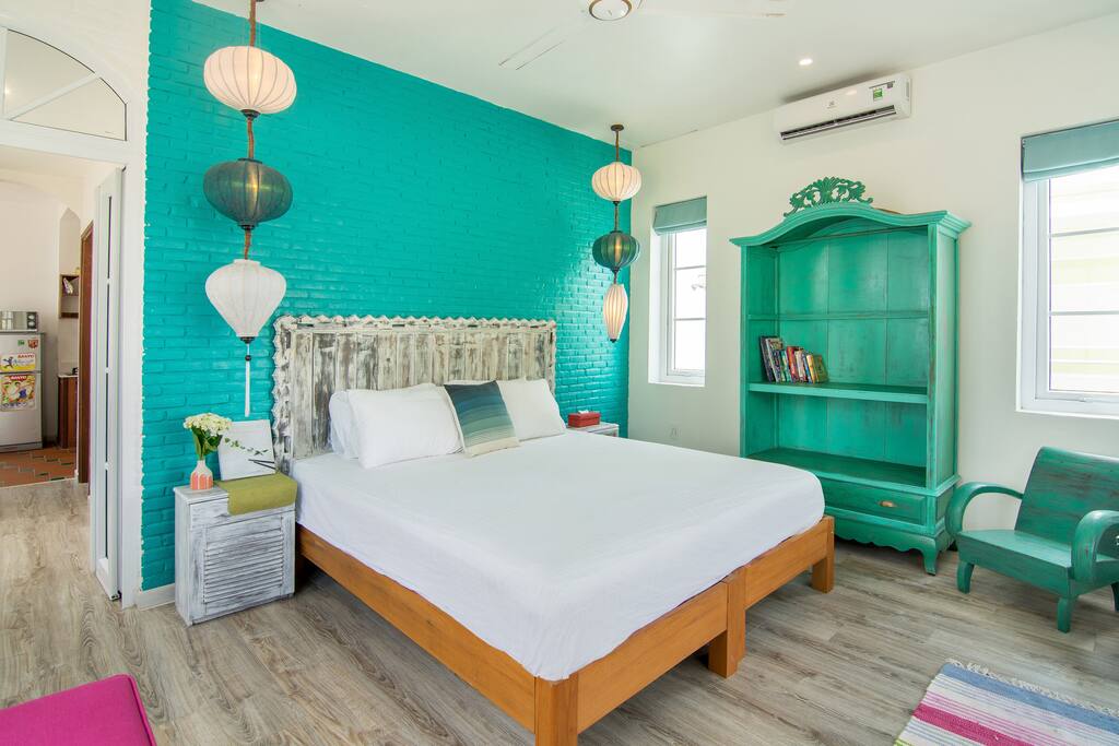 Our sun-filled bedroom