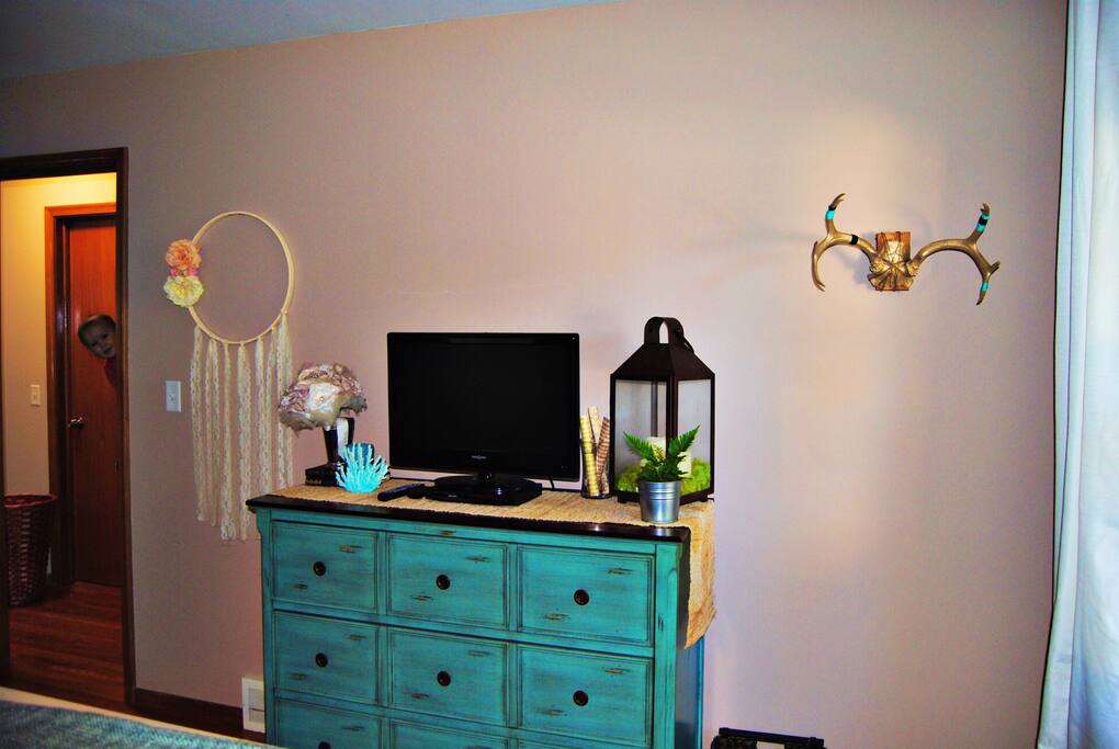 Private TV in bedroom