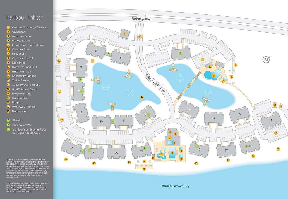 layout of the resort