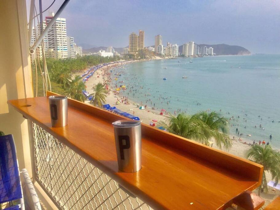Have a drink on our balcony.