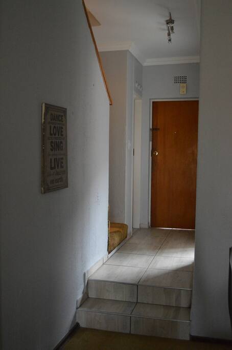 Entrance hall view from open plan living area (Downstairs)
