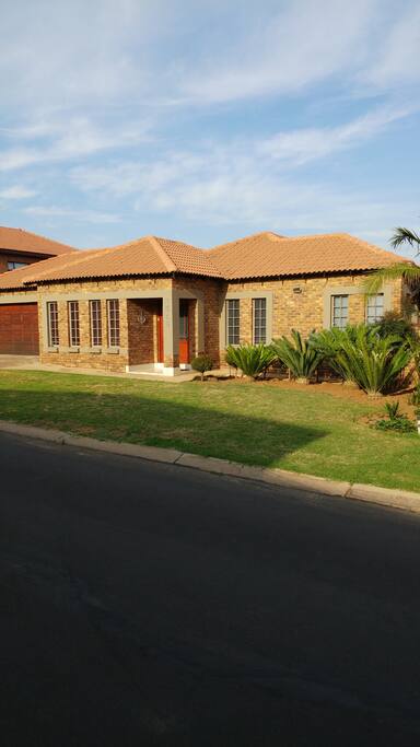 Front of our home in secure complex