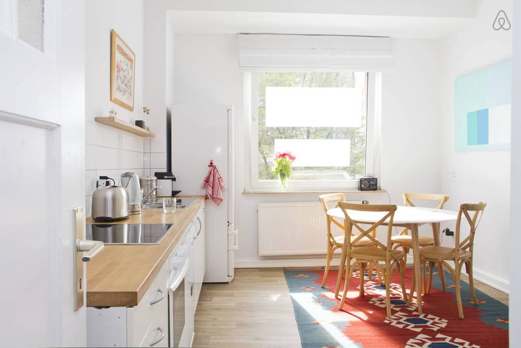 Brightest and sunniest area of the flat